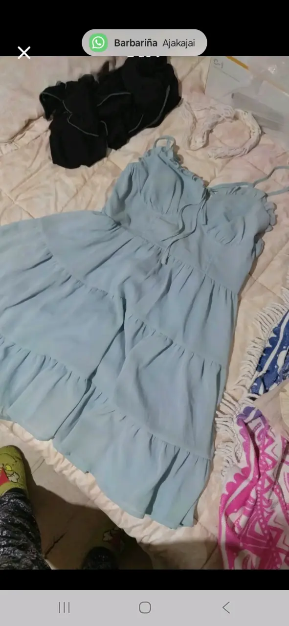 Vestido veraniego azul claro - 2
