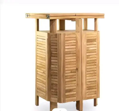 Bar de exterior de madera plegable - miniatura 2