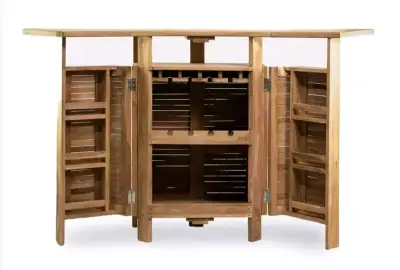 Bar de exterior de madera plegable - miniatura 3