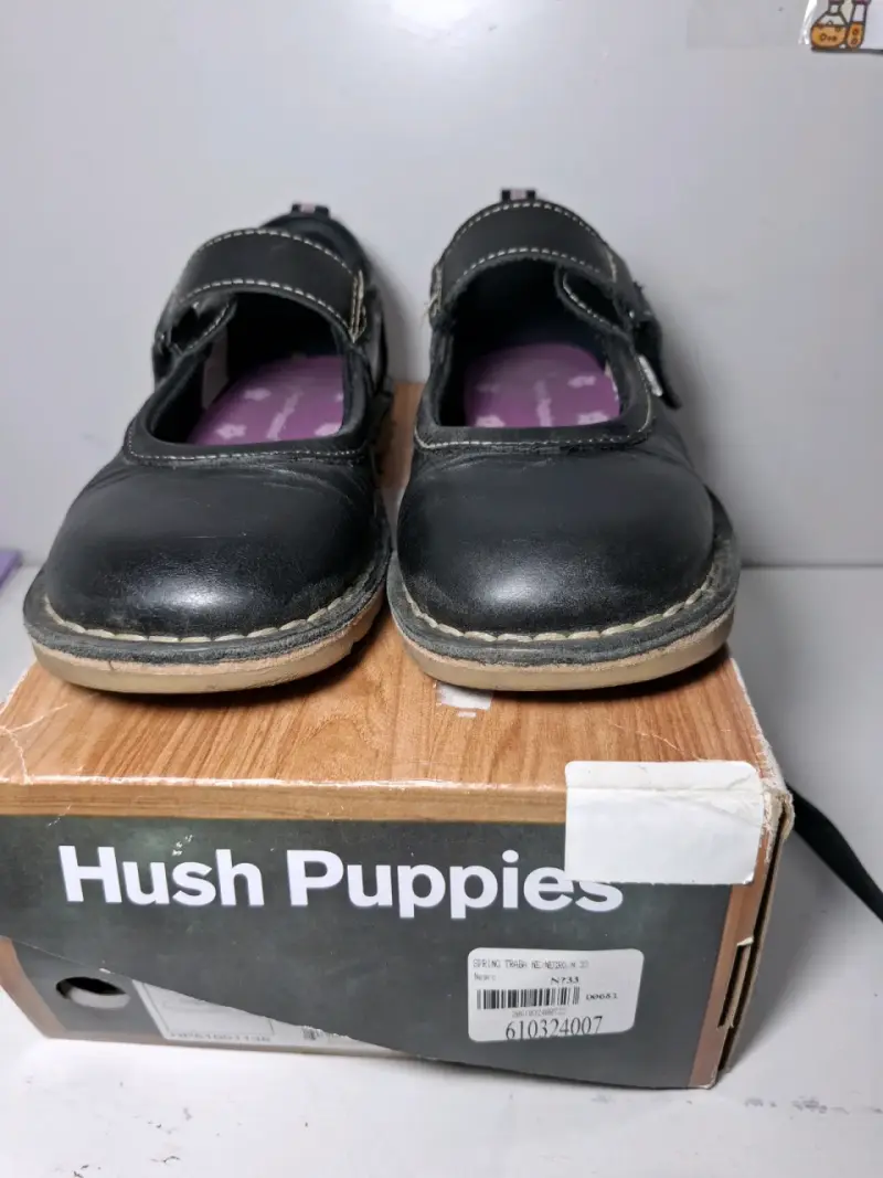 Zapatos escolares Hush Puppies negros - 2