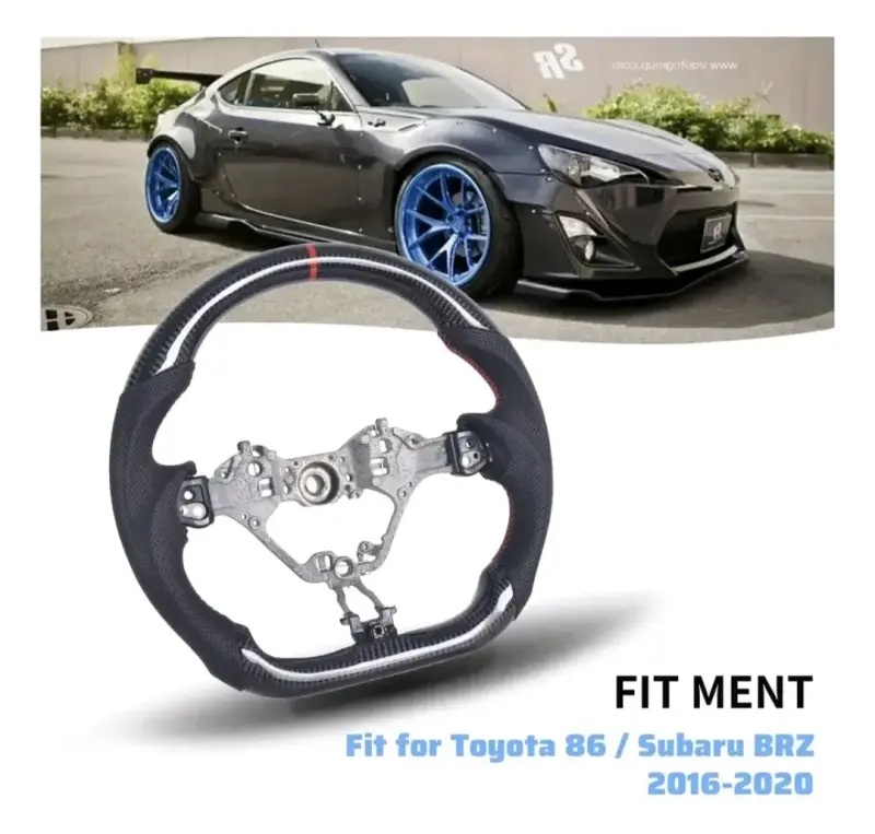 Volante deportivo de fibra de carbono Toyota 96 Br - 3