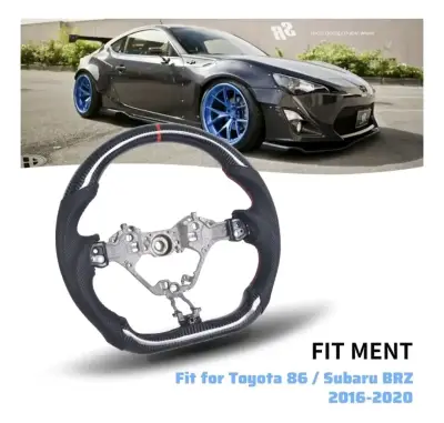 Volante deportivo de fibra de carbono Toyota 96 Br - miniatura 3