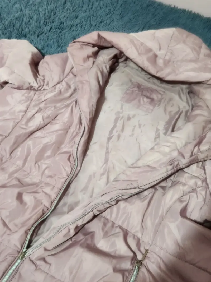 Parka rosada con capucha - 5