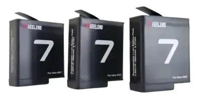 Kit cargador triple Keelerd batería Gopro Hero 5/6 - miniatura 1