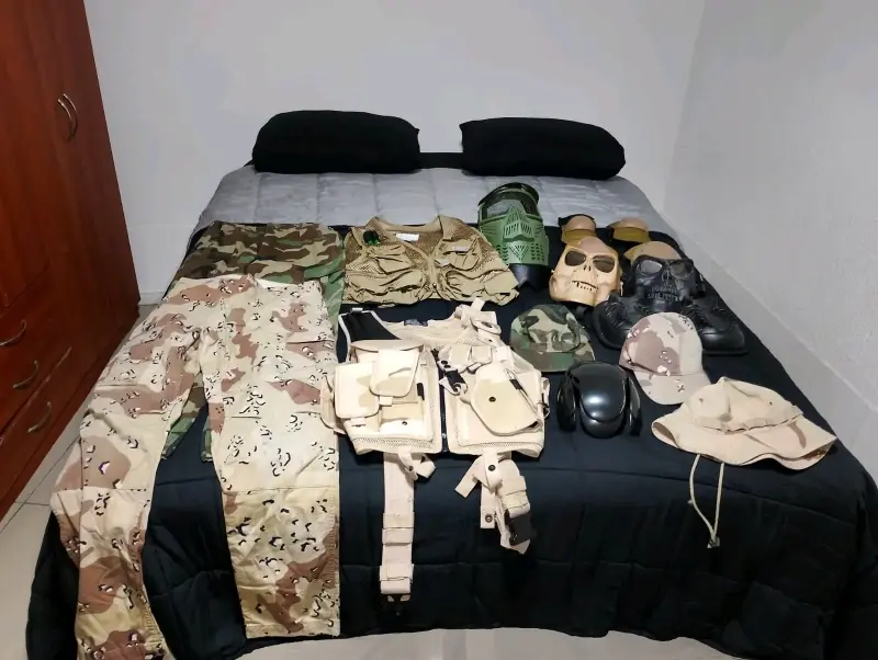 Chaleco táctico camuflado beige - 3