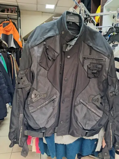 Chaqueta motociclista negra Arlen Ness - miniatura 1