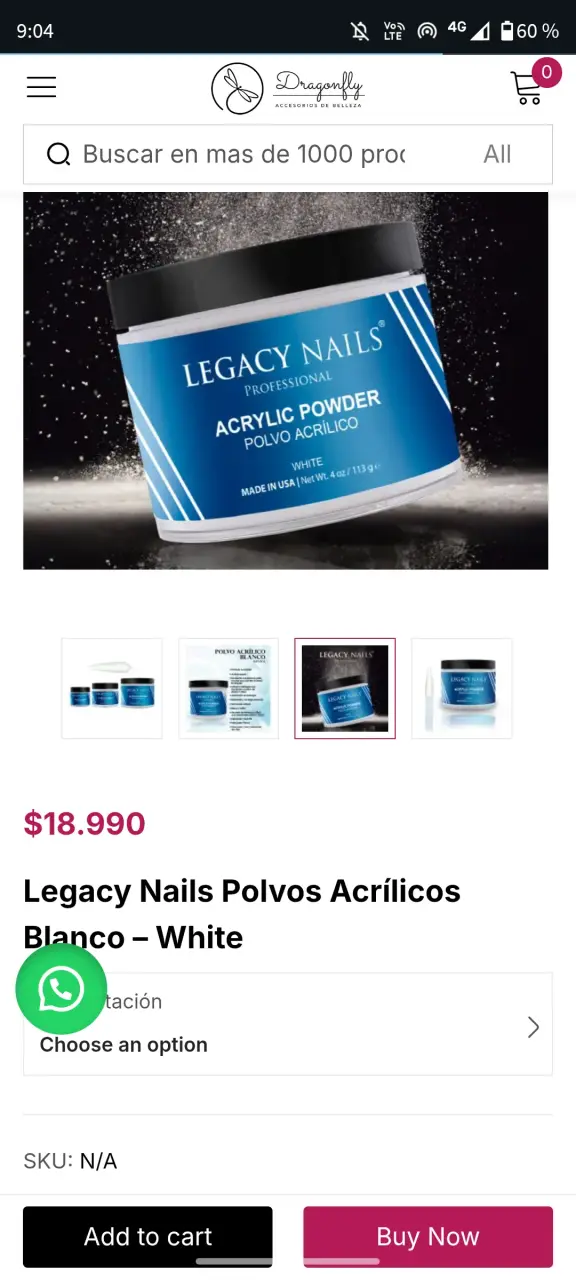 Set de polvos acrílicos para uñas - 3