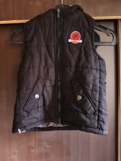 Parka de niño con capucha azul - miniatura 2