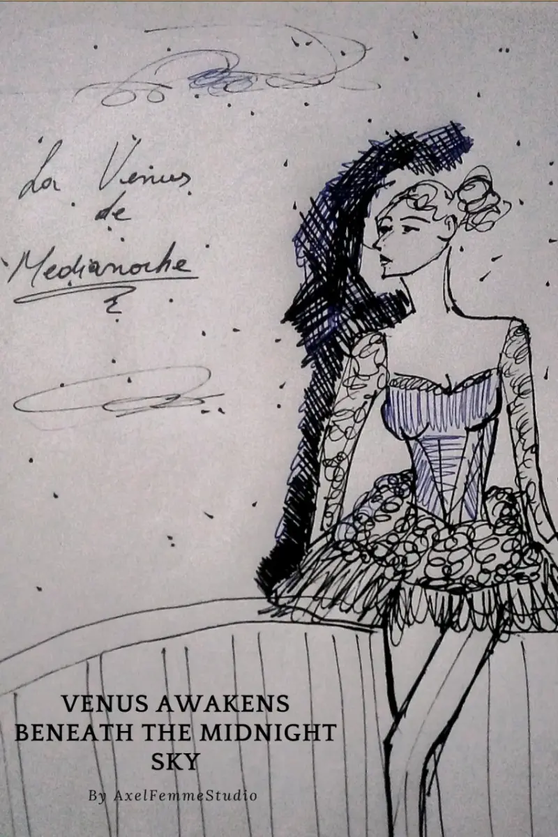 Serie de dibujos femeninos enmarcados. - 5