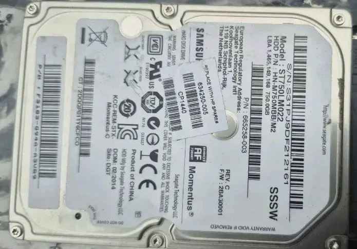 Disco duro Samsung 250GB