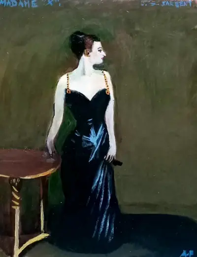 Cuadro Madame X réplica - miniatura 1
