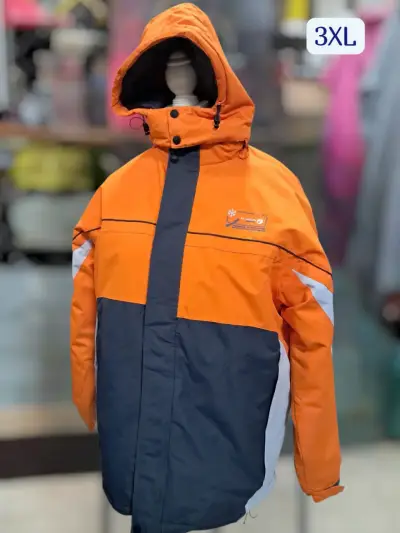 Parka naranja con capucha - miniatura 1