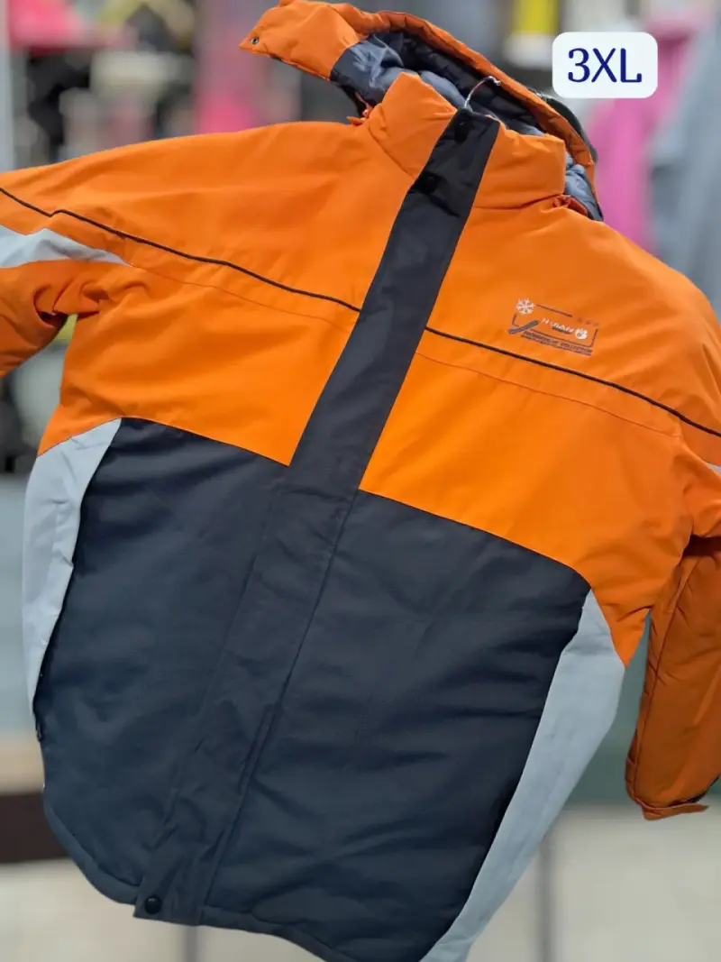 Parka naranja con capucha - 4