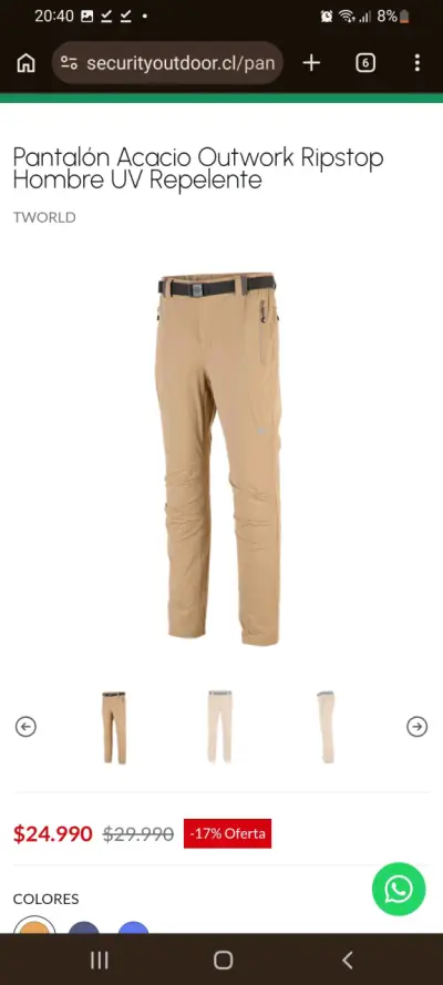 Pantalón Acacio Ripstop Hombre - miniatura 1