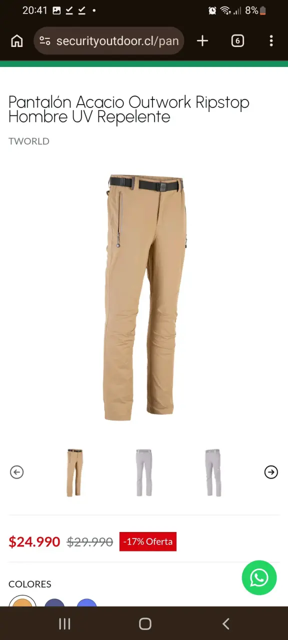 Pantalón Acacio Ripstop Hombre - 2
