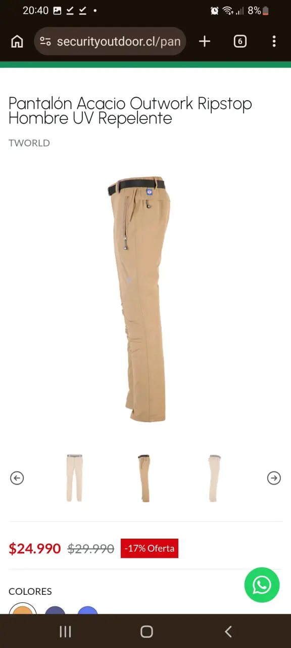 Pantalón Acacio Ripstop Hombre - 4