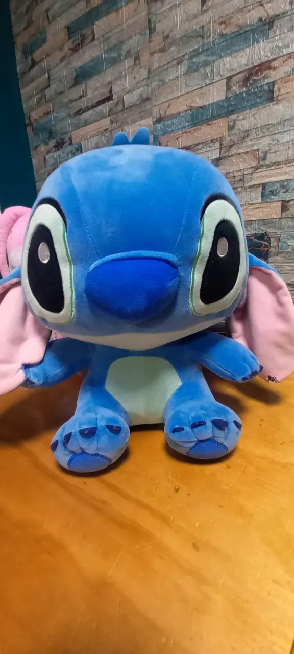 Peluche lilo & stich dúo rosa y azul - 2