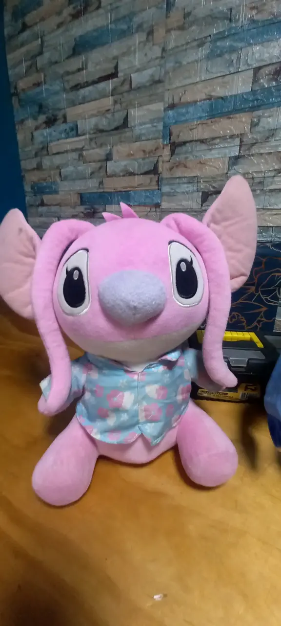 Peluche lilo & stich dúo rosa y azul - 3