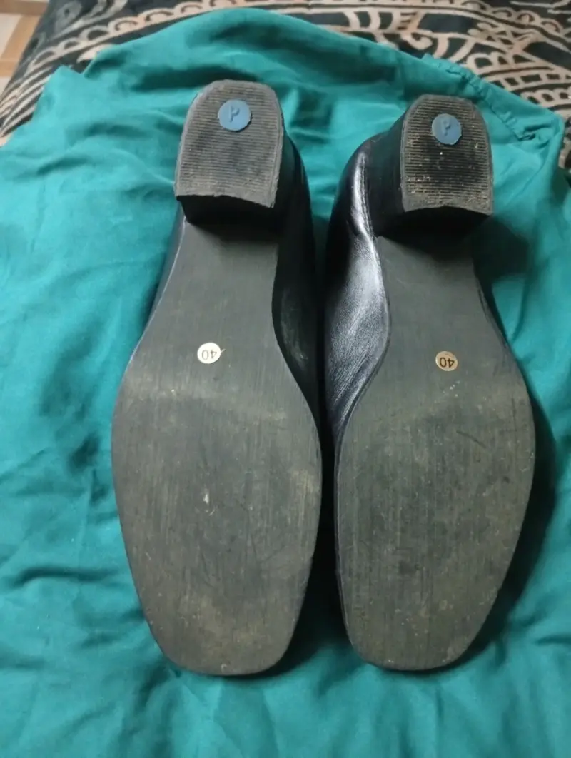 Zapatos tacón grueso negros mujer - 3