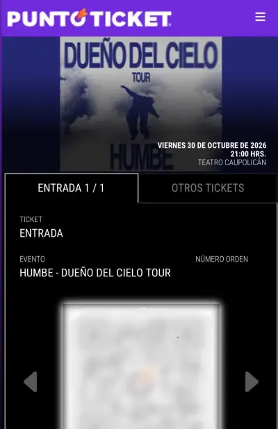 Entrada Humbe Dueño del Cielo - miniatura 1