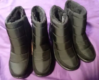 Botas negras acolchadas nuevas - miniatura 4