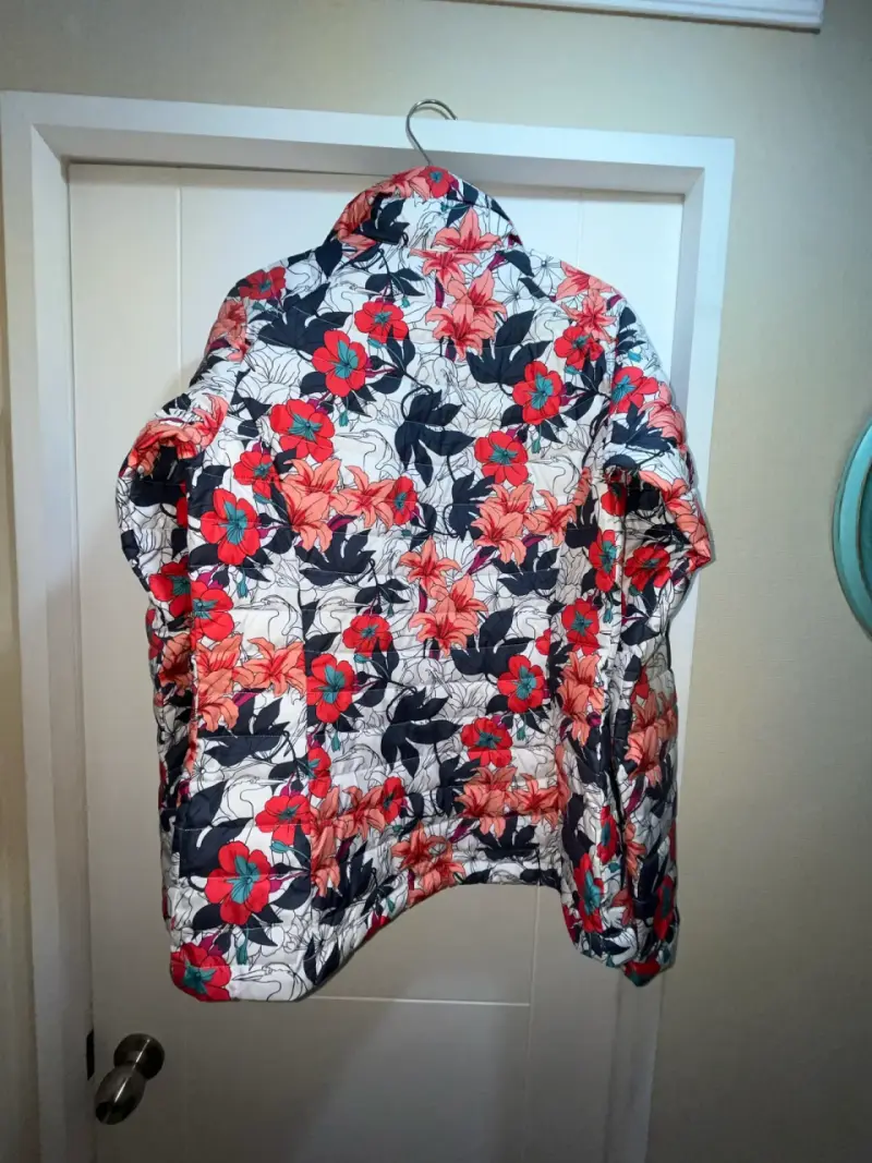 Chaqueta acolchada floral mujer columbia - 2