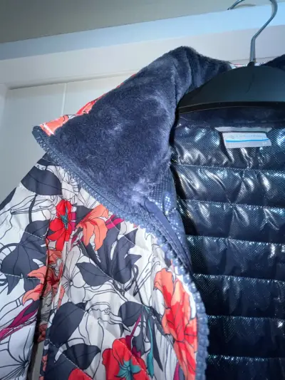 Chaqueta acolchada floral mujer columbia - miniatura 3