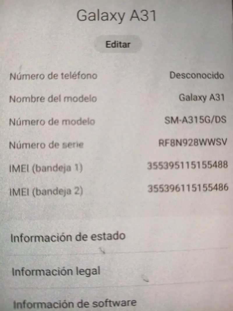 Samsung galaxi A31artphone con pantalla grande - 2