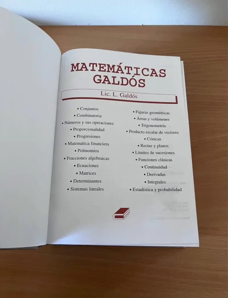 Libro Matemáticas Galdós - 2