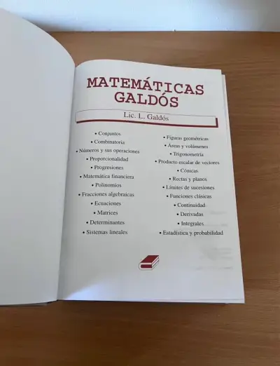 Libro Matemáticas Galdós - miniatura 2
