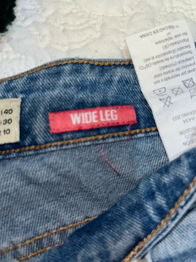 Jeans Americanino azules wide leg - 2