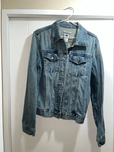 Chaqueta de mezclilla azul - miniatura 1
