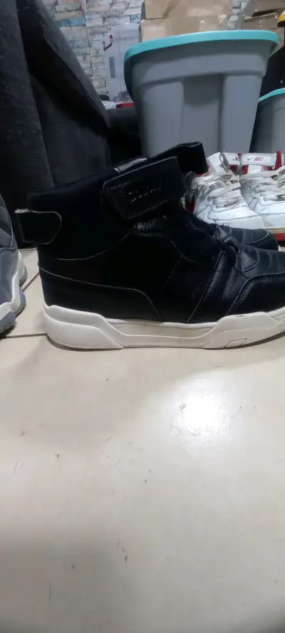 Zapatillas colloky negras con velcro - miniatura 2