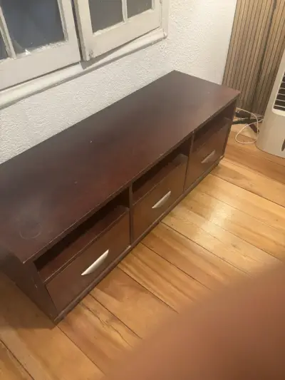 Rack de TV madera oscuro - miniatura 1