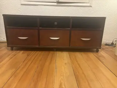 Rack de TV madera oscuro - miniatura 5