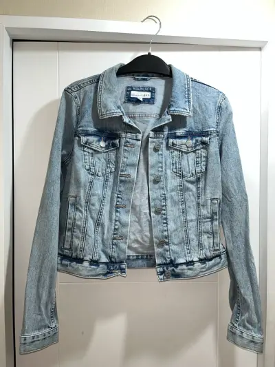Chaqueta de mezclilla azul claro - miniatura 1