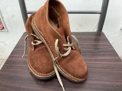 Botines de gamuza marrón - miniatura 1