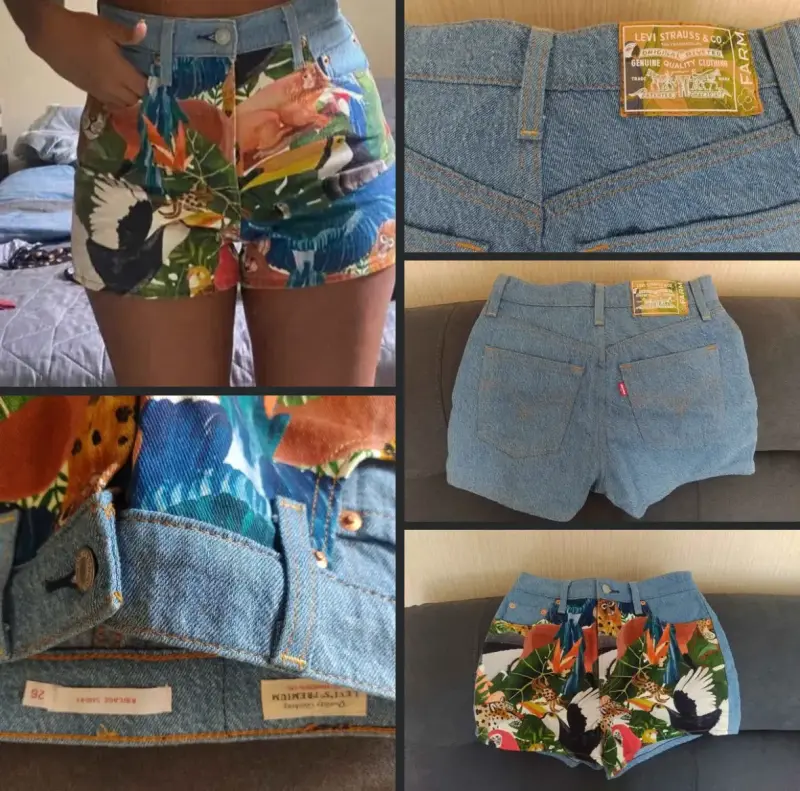 Shorts estampados con aves - 5