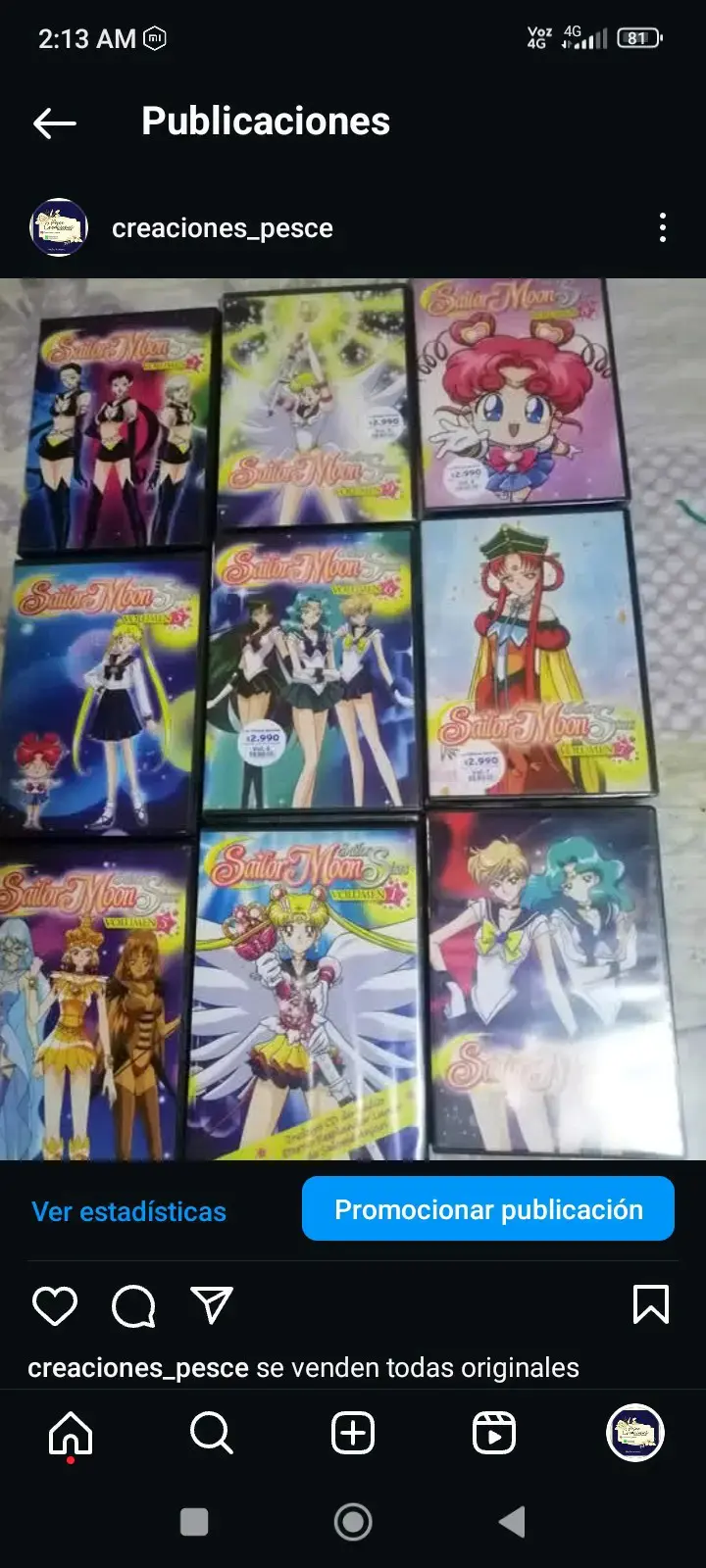 Colección DVDs Sailor Moon