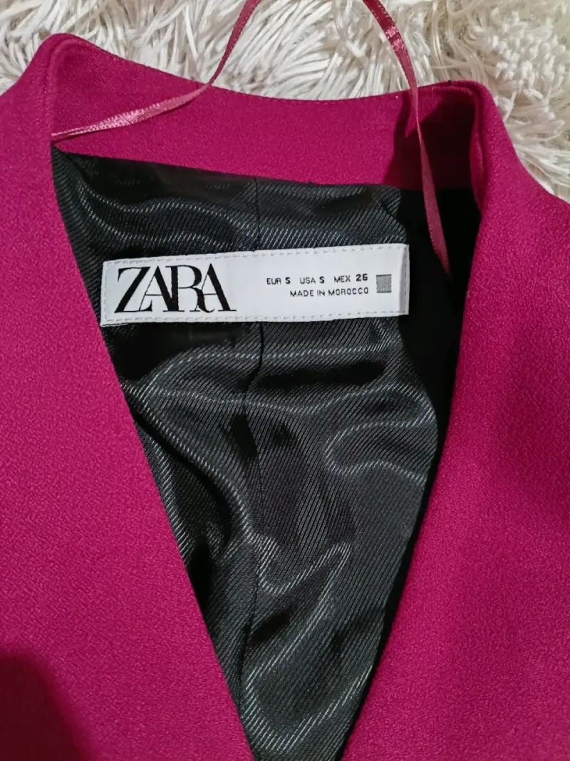 Blazer morado ZARA talla S - 4