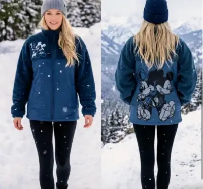 Chaqueta polar azul Mickey - miniatura 1