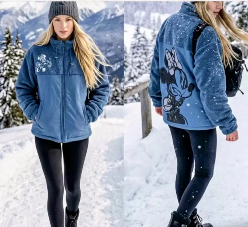 Chaqueta polar azul Mickey - 3