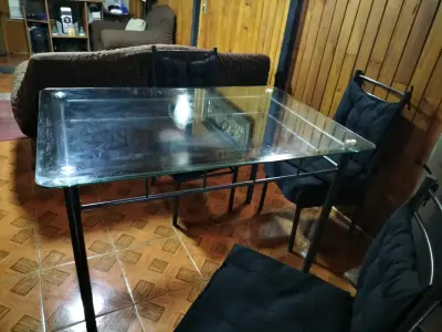 Mesa de vidrio moderna - miniatura 1