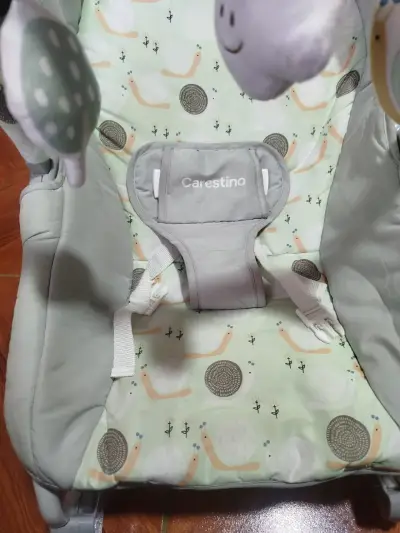 Silla mecedora para bebé gris - miniatura 2