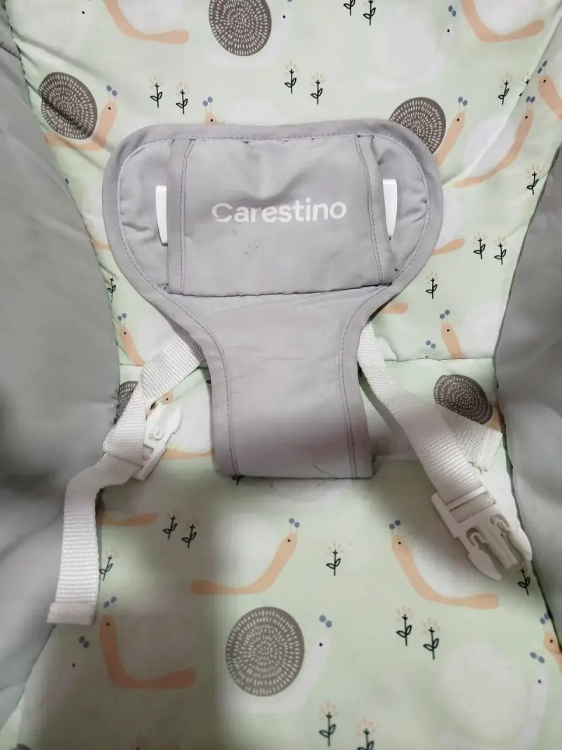 Silla mecedora para bebé gris - 6