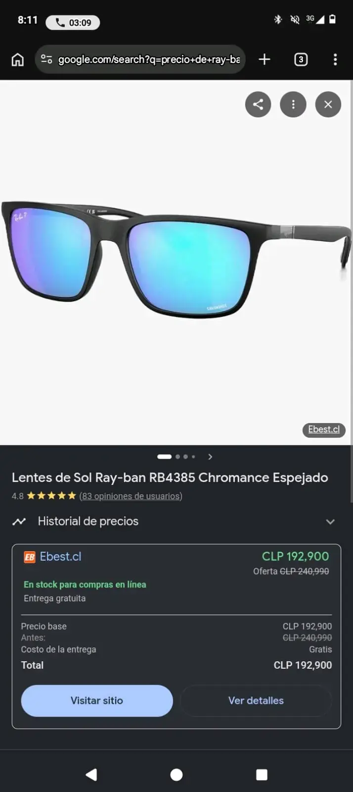 Gafas de sol Ray-Ban negras - 4