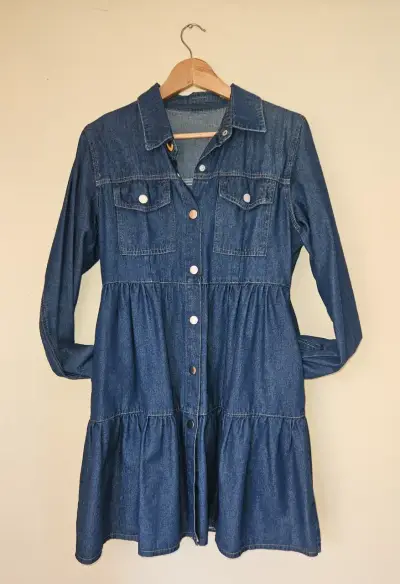 Vestido denim casual - miniatura 1