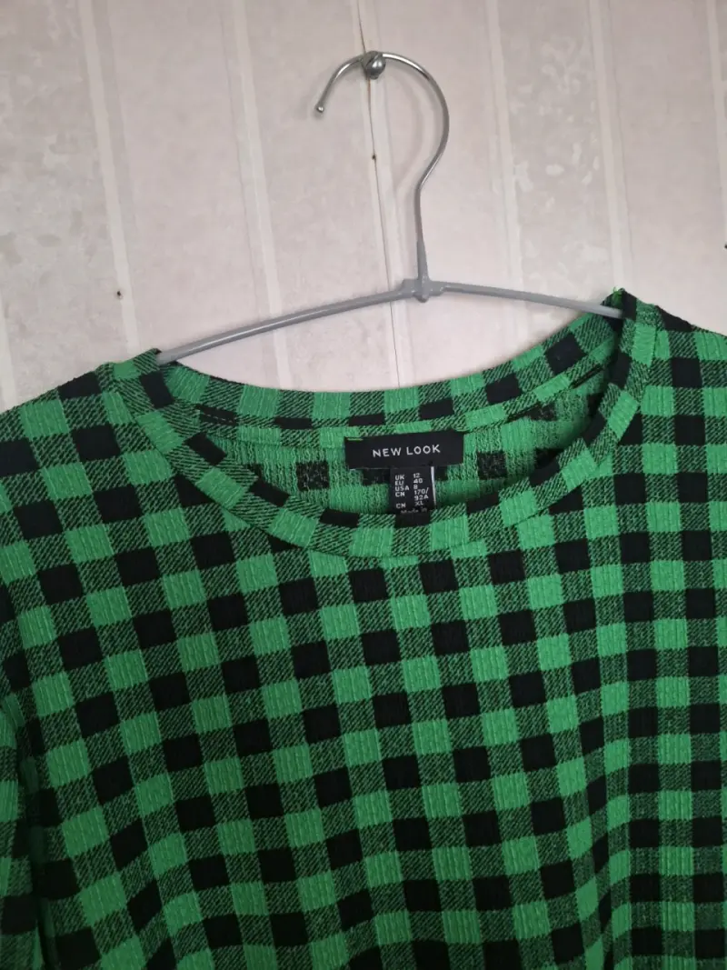 Vestido a cuadros verdes - 3