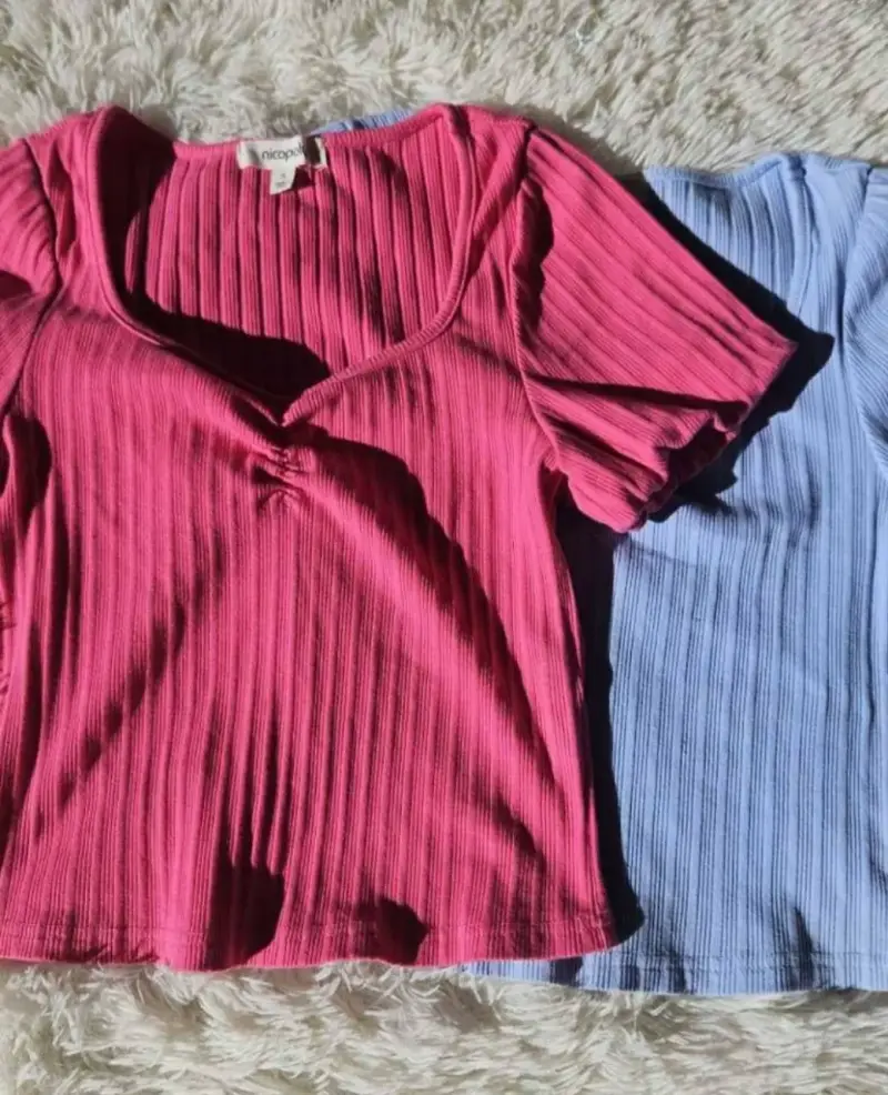 2x1 Polera rosa y Celeste - 3