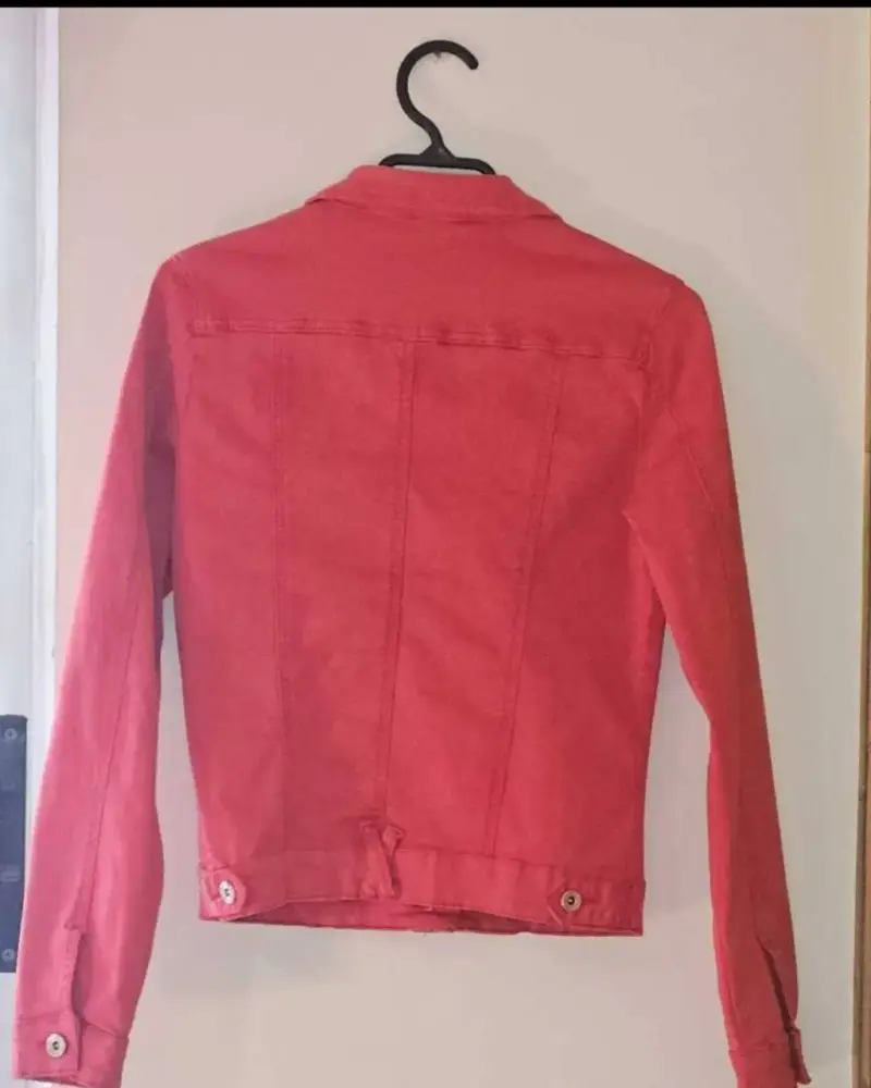 Chaqueta de mezclilla roja - 2